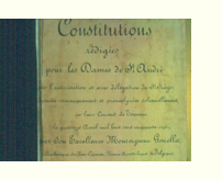 Constituições de Inácio de Loyola promulgadas para as Irmãs de Santo André em 14 de abril de 1857
